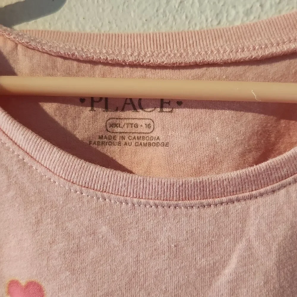 Childrens place girls xl tshirt pink new york city
